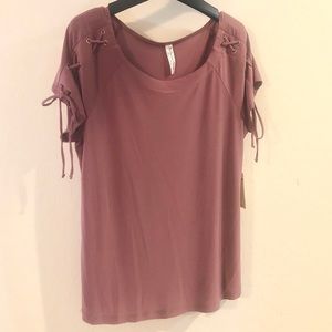 Perseption Concepts Dusty Rose top